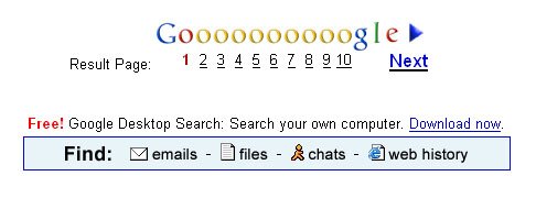 Google desktop search